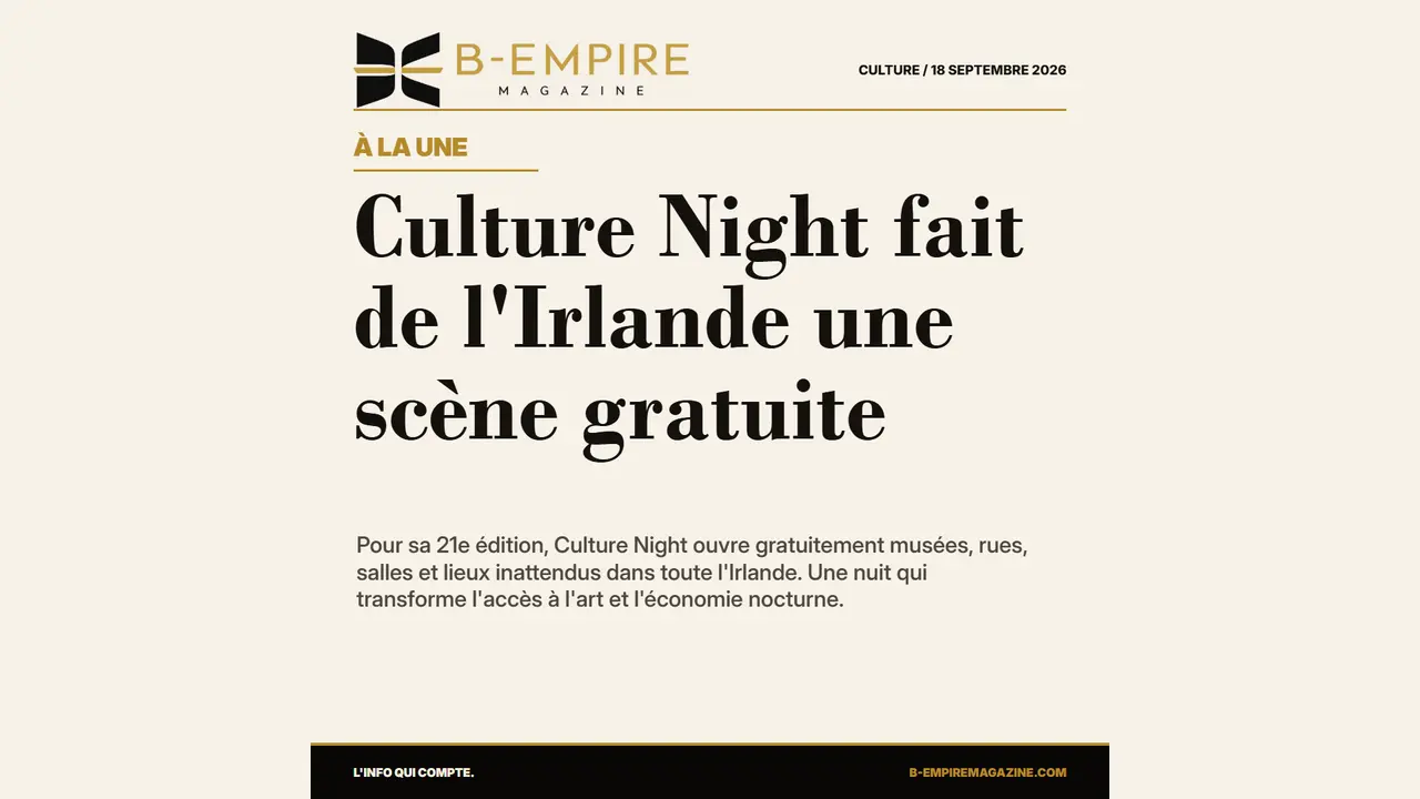 Culture Night fait de l'Irlande une scène gratuite