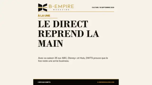 Dancing with the Stars : le direct redevient une arme stratégique pour Disney