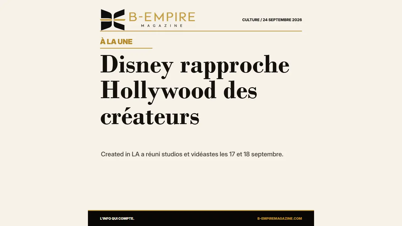 Disney ouvre ses studios aux créateurs numériques : ce que révèle Created in LA