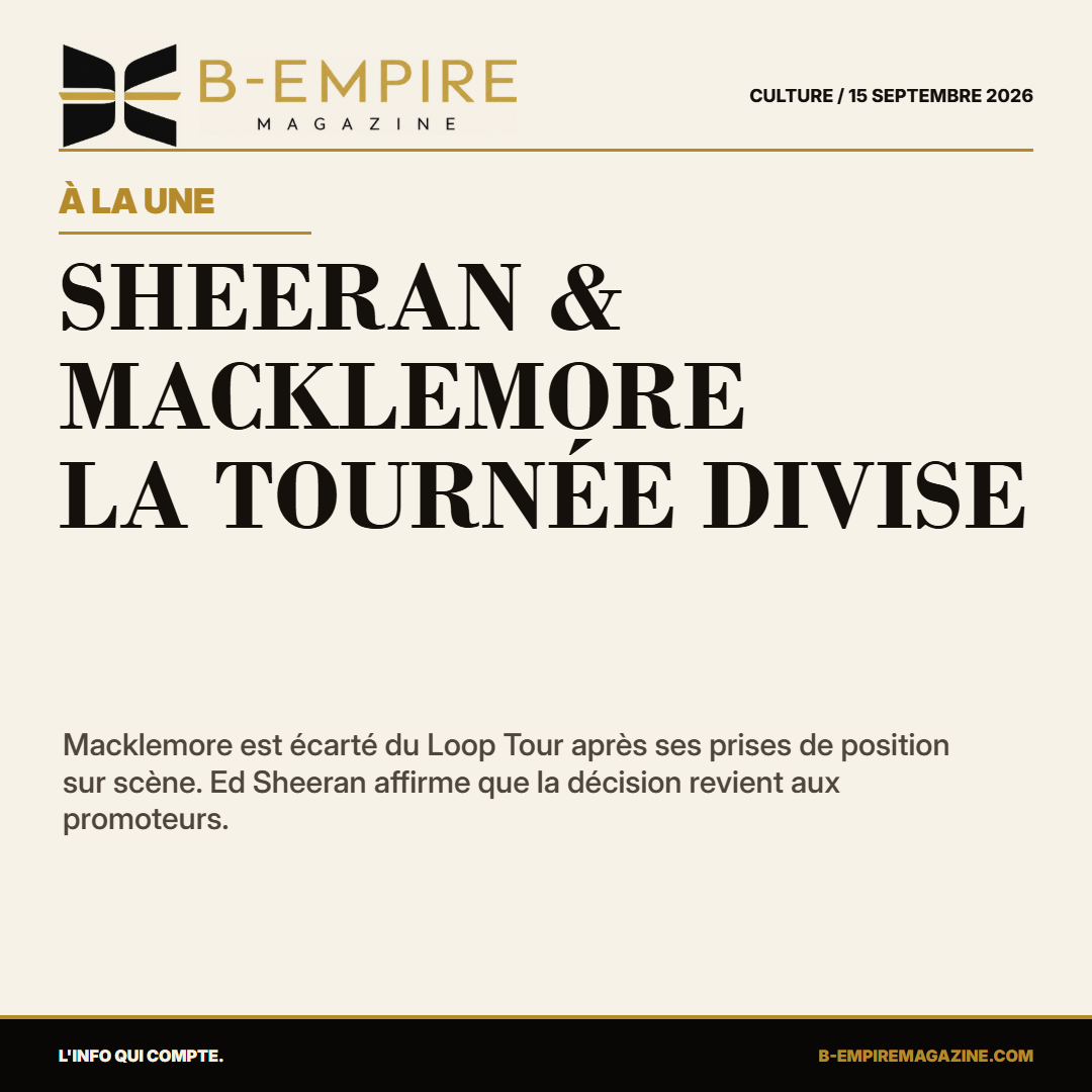 Ed Sheeran et Macklemore : la décision qui secoue les tournées mondiales