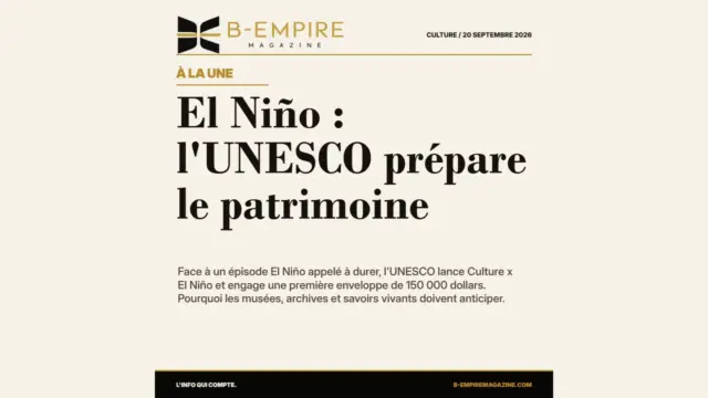 El Niño : l'UNESCO prépare le patrimoine
