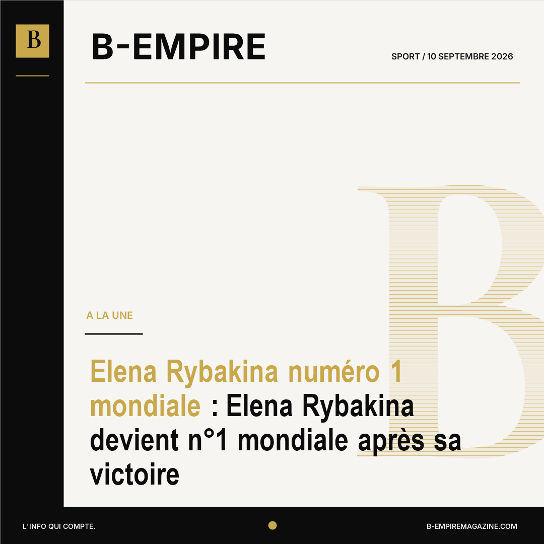 Elena Rybakina numéro 1 mondiale : Elena Rybakina devient n°1 mondiale après sa victoire