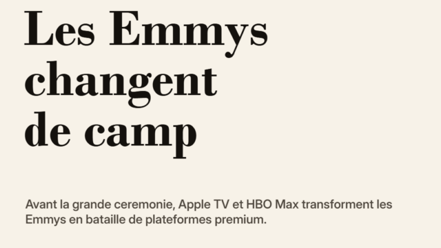 Emmys 2026 : Apple TV et HBO Max transforment la ceremonie en guerre du streaming premium