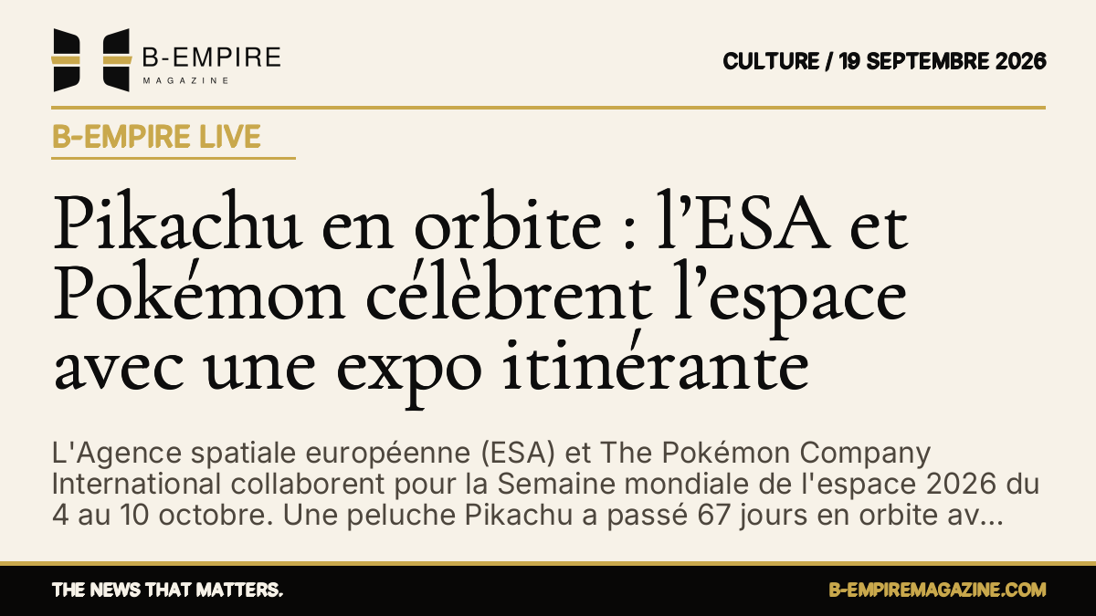 Pikachu en orbite : l’ESA et Pokémon célèbrent l’espace avec une expo itinérante — B-Empire Live