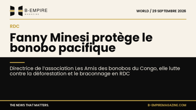 Portrait de Fanny Minesi, directrice de l'association Les Amis des bonobos du Congo, en forêt tropicale