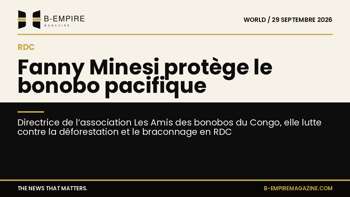 Portrait de Fanny Minesi, directrice de l'association Les Amis des bonobos du Congo, en forêt tropicale