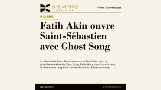 Fatih Akin ouvre Saint-Sébastien avec Ghost Song