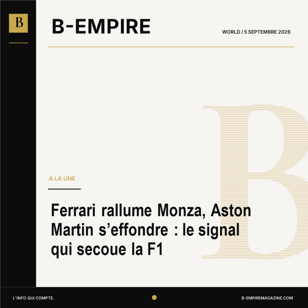 Ferrari rallume Monza, Aston Martin s’effondre : le signal qui secoue la F1