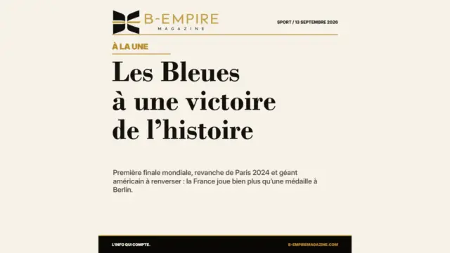 Les Bleues face à l’empire américain : la finale qui peut changer l’histoire