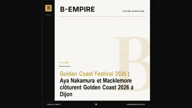 Golden Coast Festival 2026 : Aya Nakamura et Macklemore clôturent Golden Coast 2026 à Dijon