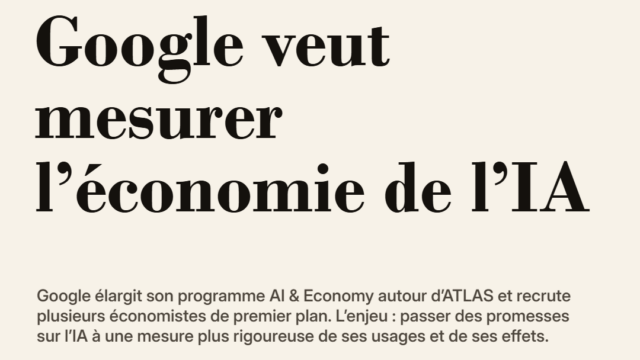 Google renforce son laboratoire pour mesurer l’économie réelle de l’IA