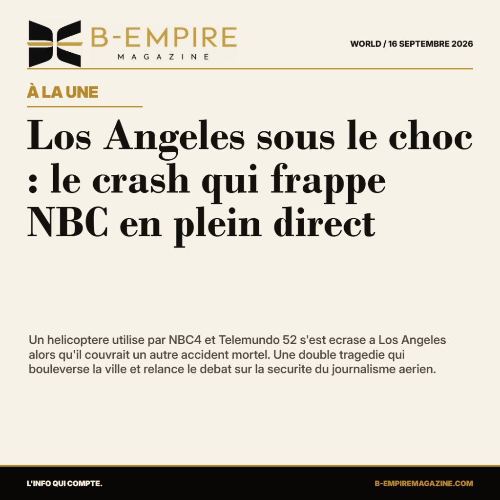 Los Angeles sous le choc : le crash qui frappe NBC en plein direct