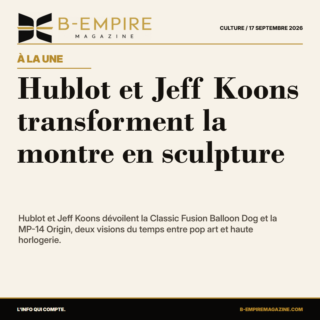 Hublot et Jeff Koons transforment la montre en sculpture