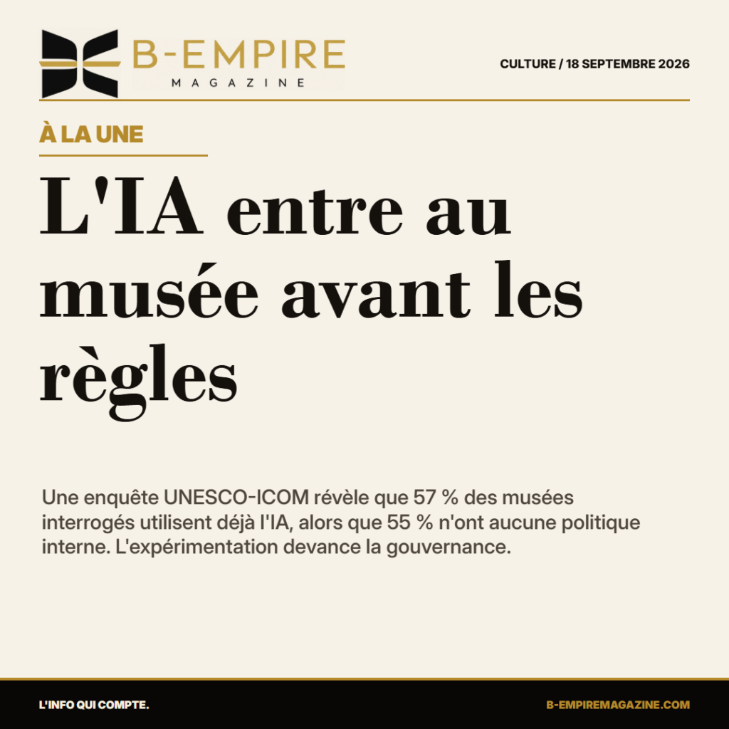 L'IA entre au musée avant les règles