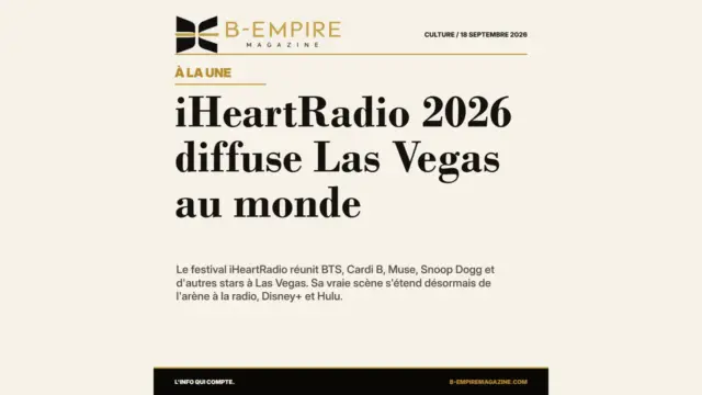 iHeartRadio 2026 diffuse Las Vegas au monde
