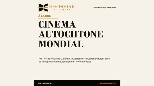 Au TIFF, la coproduction autochtone devient une nouvelle puissance du cinema mondial
