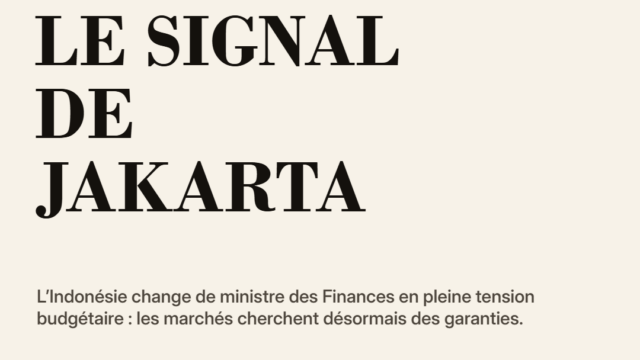 La décision qui secoue l’Indonésie : Prabowo change encore de ministre des Finances