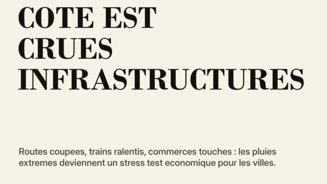 Inondations sur la cote Est : les infrastructures passent le test de l'eau