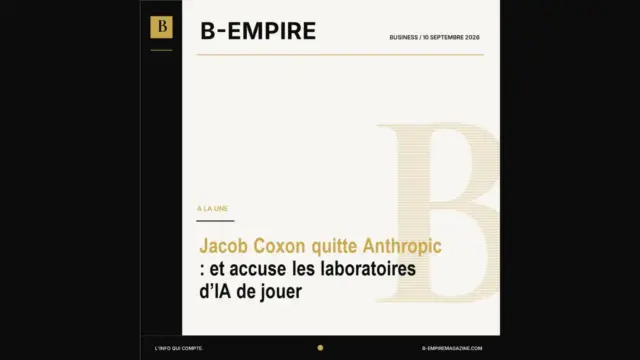 Jacob Coxon quitte Anthropic : et accuse les laboratoires d’IA de jouer