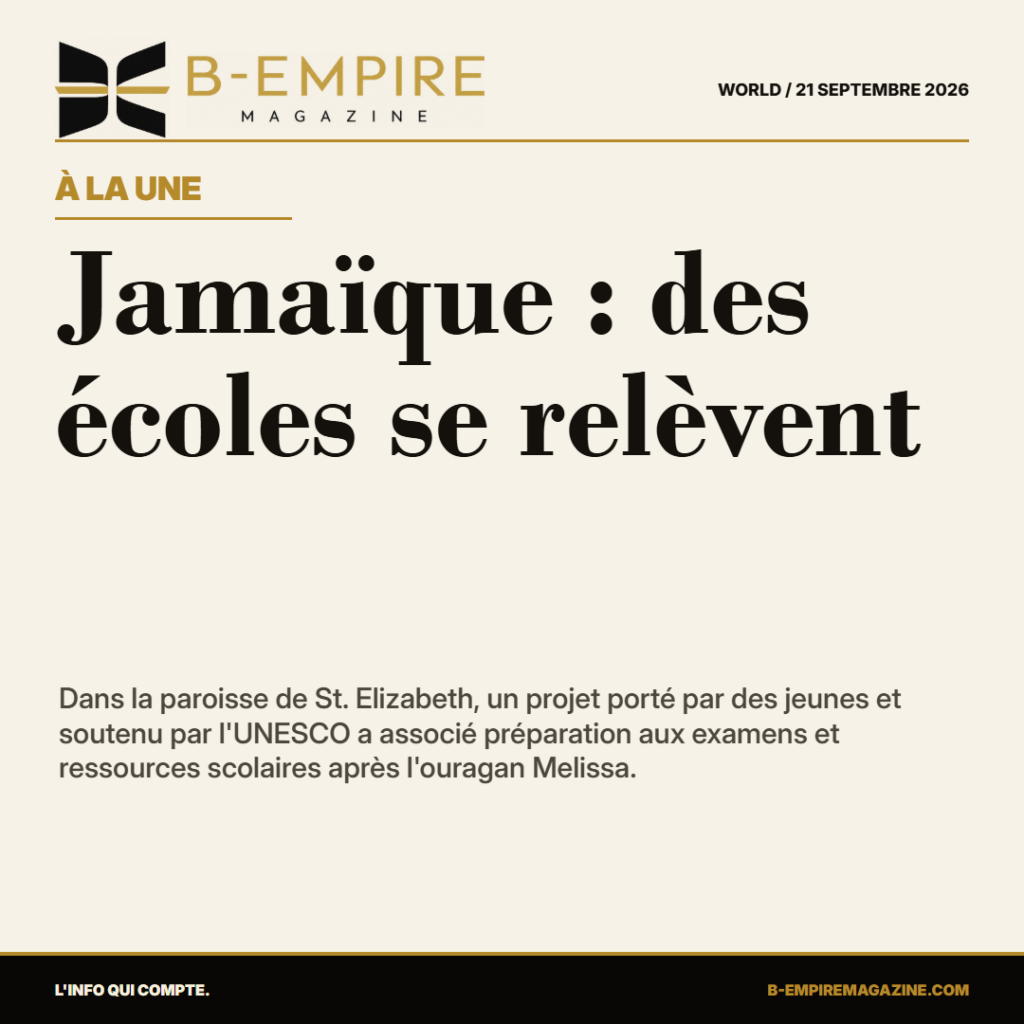 Jamaïque : la jeunesse aide les écoles à se relever après Melissa