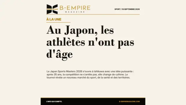 Au Japon, les athlètes n'ont pas d'âge