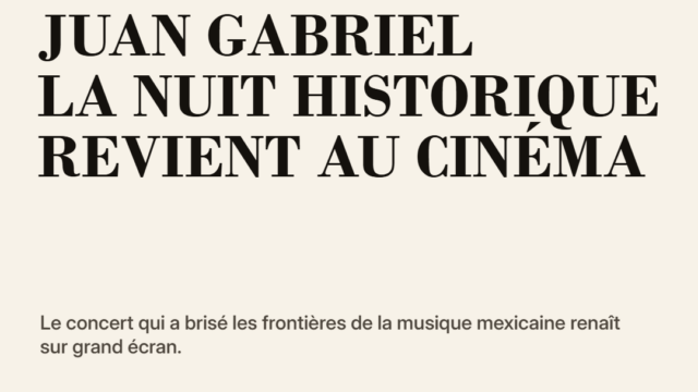 Juan Gabriel au cinéma : la nuit historique que le monde redécouvre