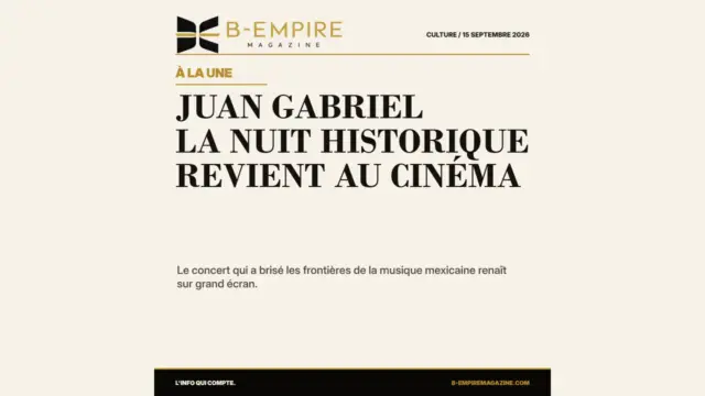 Juan Gabriel au cinéma : la nuit historique que le monde redécouvre