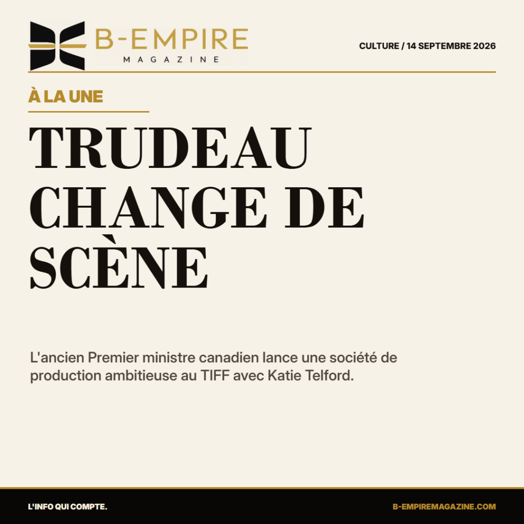 La reconversion qui surprend le Canada : Justin Trudeau se lance dans le cinéma