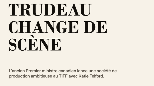 La reconversion qui surprend le Canada : Justin Trudeau se lance dans le cinéma