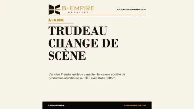 La reconversion qui surprend le Canada : Justin Trudeau se lance dans le cinéma