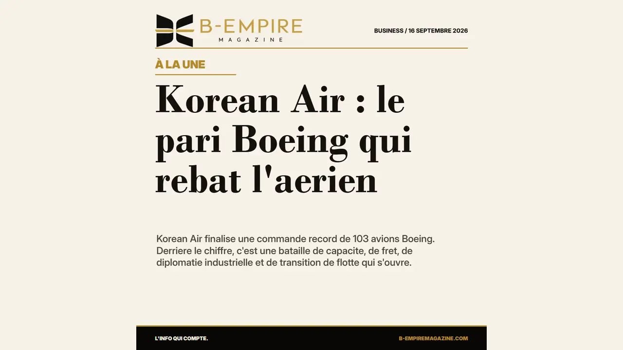 Korean Air : le pari Boeing qui rebat l'aerien