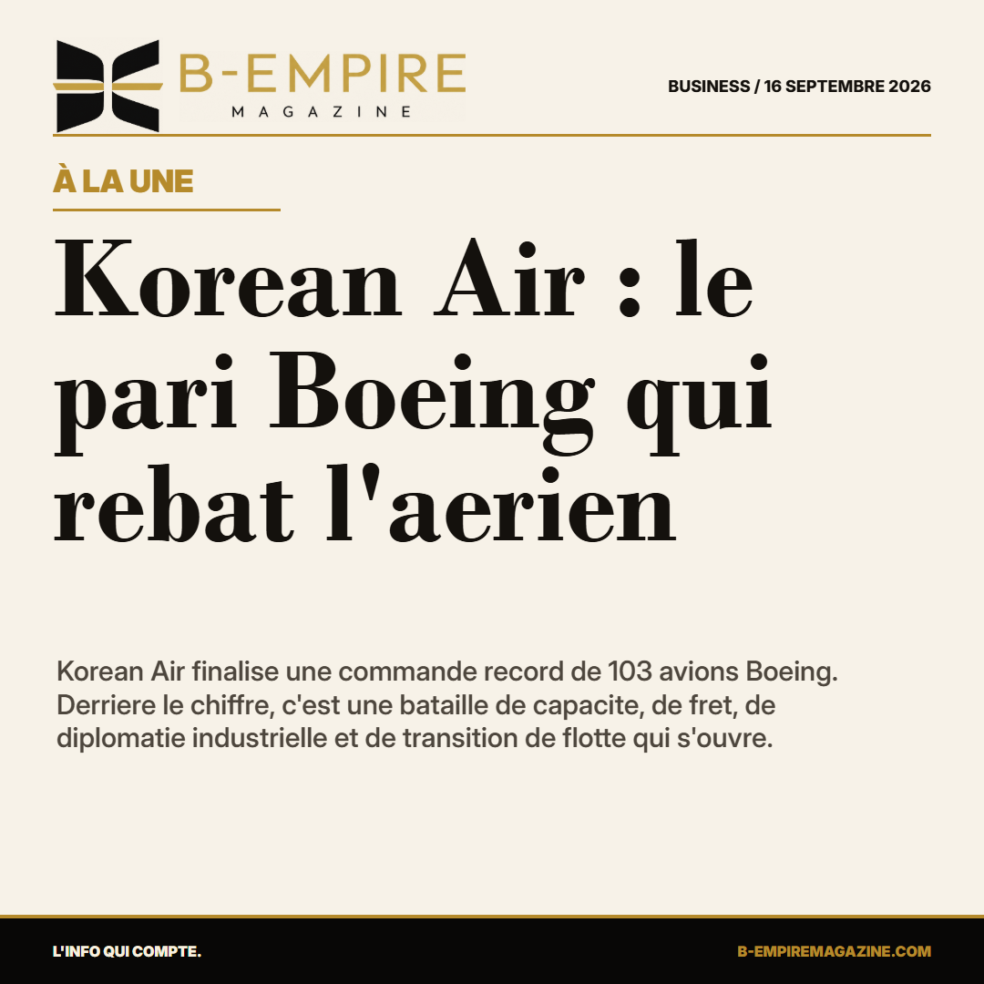 Korean Air : le pari Boeing qui rebat l'aerien