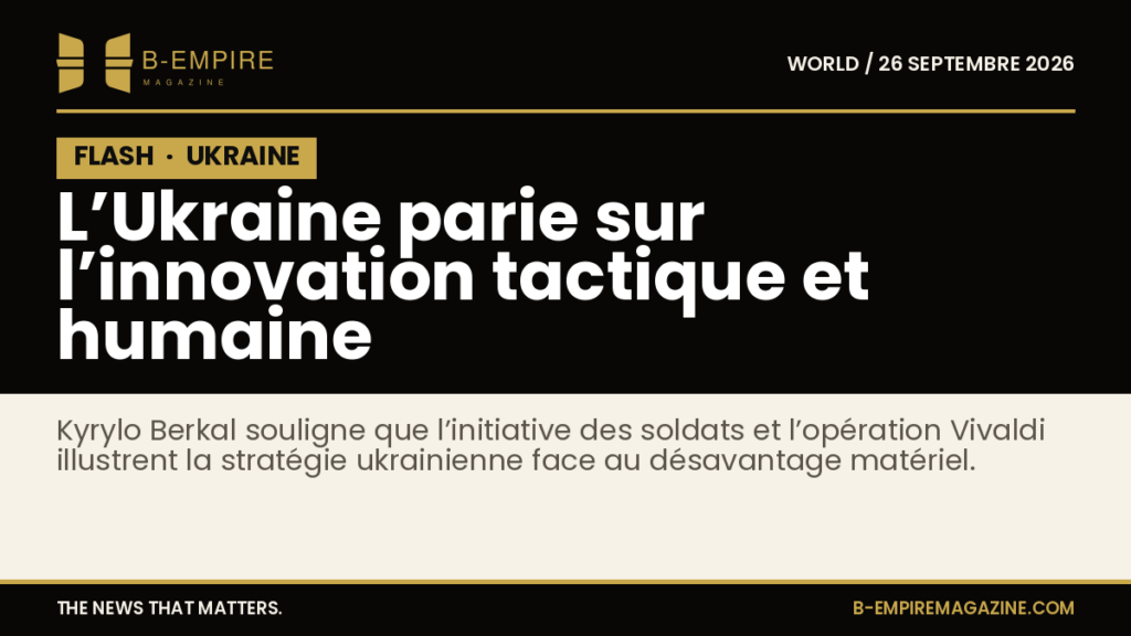Texte sur fond noir avec bloc FLASH en haut à gauche, titre en blanc et or sur la droite.