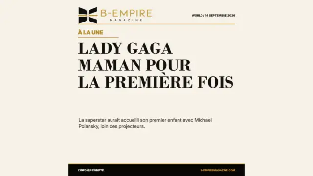 Lady Gaga maman pour la première fois : l’annonce surprise qui bouleverse ses fans