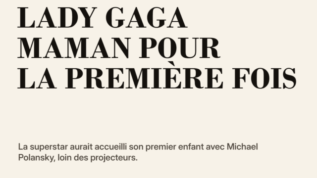 Lady Gaga maman pour la première fois : l’annonce surprise qui bouleverse ses fans