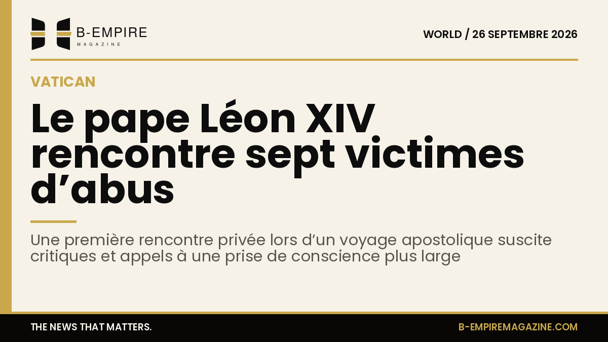 Portrait du pape Léon XIV dans son bureau au Vatican
