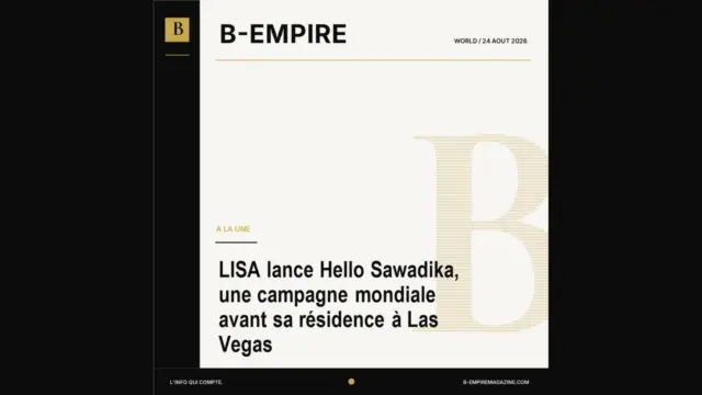 LISA lance Hello Sawadika, une campagne mondiale avant sa résidence à Las Vegas