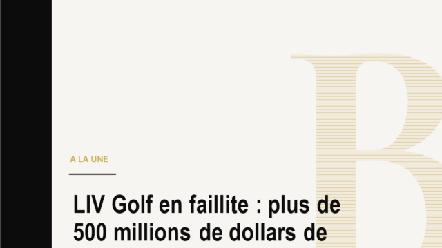 LIV Golf en faillite : plus de 500 millions de dollars de dettes, stars sous pression