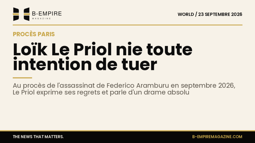 Photo fictive d'une salle d'audience avec un micro et un banc de témoins lors du procès à Paris