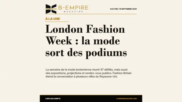 London Fashion Week : la mode sort des podiums