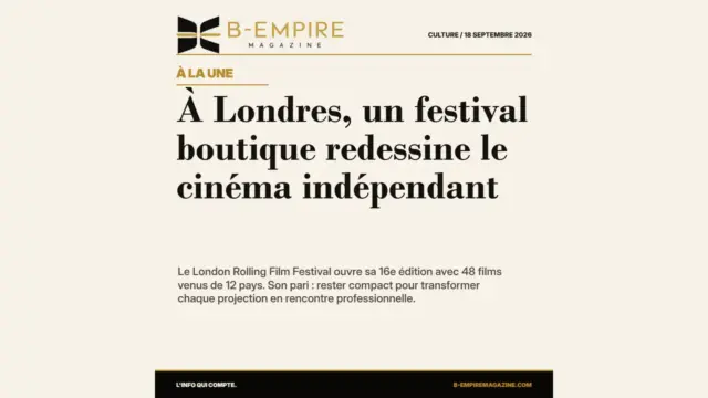 À Londres, un festival boutique redessine le cinéma indépendant