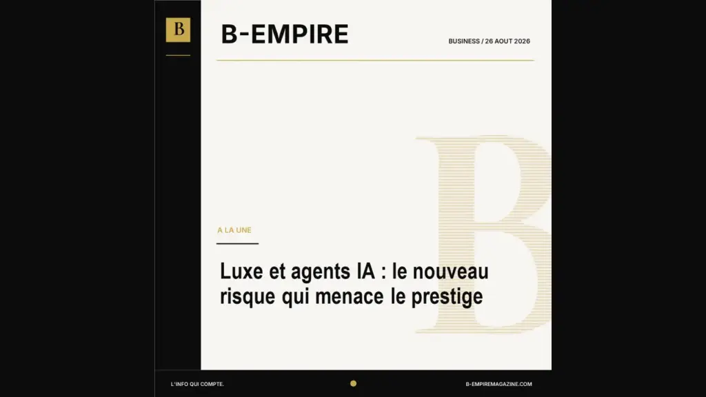 Luxe et agents IA : le nouveau risque qui menace le prestige