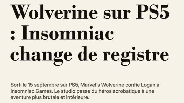Wolverine sur PS5 : Insomniac change de registre