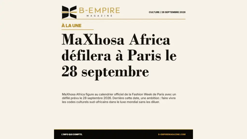 MaXhosa Africa à Paris : la mode sud-africaine prend sa place au calendrier officiel