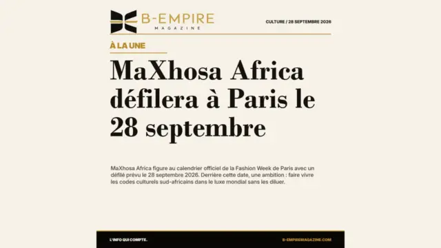 MaXhosa Africa à Paris : la mode sud-africaine prend sa place au calendrier officiel