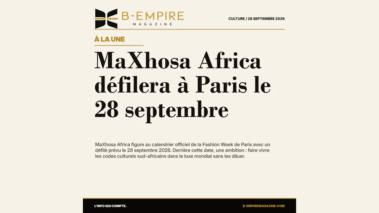 MaXhosa Africa à Paris : la mode sud-africaine prend sa place au calendrier officiel