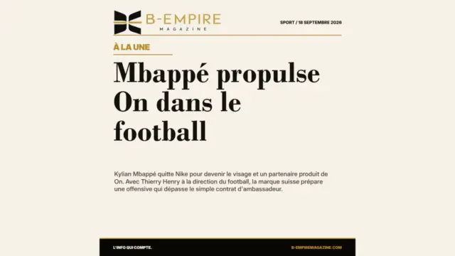 Mbappé propulse On dans le football