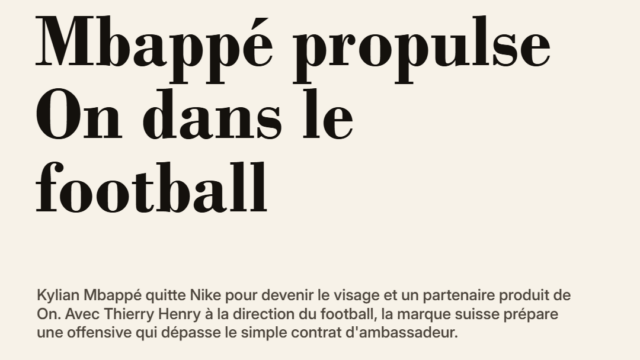 Mbappé propulse On dans le football