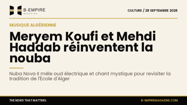 Couverture de l'album Nuba Nova II avec Meryem Koufi et Mehdi Haddab, instruments traditionnels et style moderne