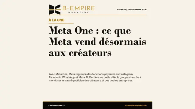 Meta One : la création de contenu et la relation client passent à l'abonnement